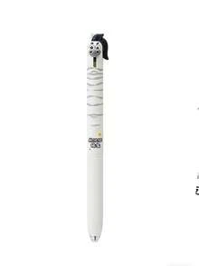 1支/4支装可爱小马速干伸缩圆珠笔，趣味限量版马年文具，减压速干0.5mm黑色笔 - 小馬中性筆 - 查看 10