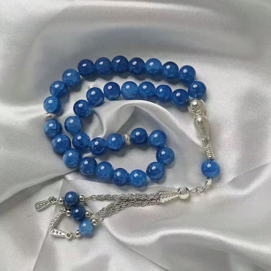 1pc 33 Beads 10mm Ramadan Prayer Beads, Arabic Rosary Bracelet, Suitable For Men And Women, Essential For Ramadan - Multicolor - View 1