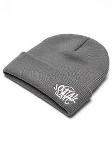 European And American Embroidered Pullover Beanie, Popular Street Hip Hop Skull Cap, Retro Knit Hat - A - View 5