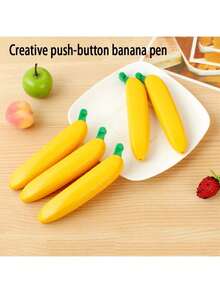 1支创意文具香蕉造型圆珠笔，学生奖品水果香蕉笔，学习减压笔 - 彩色 - 查看 6
