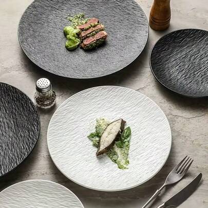 Bộ 2 đĩa sứ nứt cao cấp dùng trong gia đình, đĩa tráng miệng, đĩa ăn nhẹ, bộ đồ ăn, đĩa nhựa, khay phục vụ, đồ dùng nhà bếp, đĩa tiệc, đĩa dã ngoại.