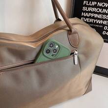 旅行手提袋，大容量防水尼龙单肩包，适合周末短途旅行 - 彩色 - 查看 5