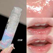 HER ORANGE HERORANGE 全息星光润唇膏，细闪，持久保湿，不粘腻，淡化唇纹，防止干燥，唇部护理化妆品，节日礼物 - 多色 - 查看 12