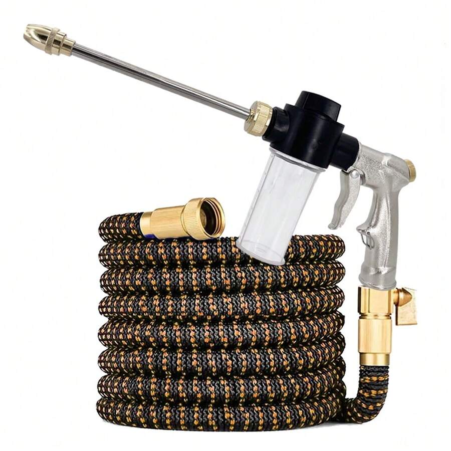 High-Pressure Car Wash Hose Expandable Magic Hose Pipe Home Garden Watering Hose Multi-Function Gardening Cleaning Wat Er Spraye - A - View 1