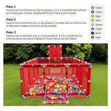 Corralitos Plegable Bebe Talla Grande Corral Gimnasio Juegos - Rojo - Ver 4