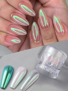 Holographic Nail Powder (1G/Pc) Delivers Stunning Shifting Pearlescent Effects For Impressive Manicures - Multicolor - View 3