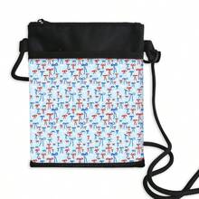 1pc Cute Minimalist Bow Pattern Sanitary Pad/Tampon Pouch, Makeup Bag, Large Capacity Portable Menstrual Pad Organizer - Multicolor - View 9