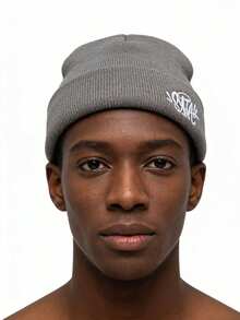 European And American Embroidered Pullover Beanie, Popular Street Hip Hop Skull Cap, Retro Knit Hat - A - View 4