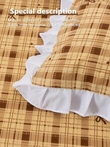 幸福2/3件套花卉蕾丝边套装，包含：1件被套+1/2件枕套（不含枕芯），隐形拉链，4个角系带，适用于卧室、宿舍、旅行酒店，四季皆宜。 - 彩色 - 查看 11