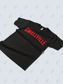 Smallville TV Show Logo Unisex T Shirt - Black - View 3