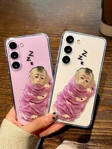 1个彩色透明睡猴防摔手机壳，适用于 17 Pro/17 Air/17/17 Pro Max/16/11/16 Pro/16 Plus/16 Pro Max/16 e/15 Pro Max/13/14/12/XS/XR/7G/8P、Galaxy S25/S25 Plus/S25 Ultra/A16/A36/A26/A56/A50/A12/A32/A52/A72/A51/A21 S/A13/A14/S24/S24 Plus/S24 Ultra、S22/A52/A53/A54/A55/S23、11/12 Pro/12/12 X/13 Pro/14 Pro/15 Pro、10/9/Note9/12c/Note11 Pro/Note8 Pro等机型，国际版版本，非国内版本 - 彩色 - 查看 5