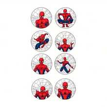 Marvel 500 piezas Pegatinas redondas de superhéroes de dibujos animados, pegatinas de vinilo resistentes al agua y autoadhesivas con patrones de personajes clásicos, fáciles de pelar y pegar, sin residuos, adecuadas para invitaciones de fiesta, sellos de sobres, embalaje de regalos - Multicolor - Ver 3