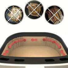 3pcs Air Fryer Silicone Clips - 464°F , Quick Connect Design, Securely Holds Parchment Paper & Liners, Fits All Air Fryers With Magnetic Basket Edges, Non-Scratch & Easy To Clean, Air Fryer Accessories | Magnetic Clips | Silicone - Multicolor - View 5