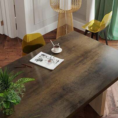 1 rollo de papel tapiz de vinilo removible con patrón de veta de madera, papel tapiz autoadhesivo para decoración del hogar, oficina, dormitorio, sala de estar, baño, cocina, renovación de muebles, escritorio, armario, impermeable, insonoro, pegatina decorativa de lujo