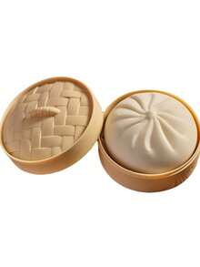 Juguete apretable para aliviar el estrés, bollo de vapor realista, rosquilla frita, juguete de apretón de rebote lento para adolescentes, regalo de cumpleaños, regalo festivo, juguete popular para adolescentes, bollo amarillo, bollo morado, bollo verde, bollo blanco, bollo esponjoso, juguete de bollo grande de carne, juguete apretable realista suave para aliviar el estrés, juguete de ventilación de apretón de mano de silicona - Bollos blancos al vapor - Ver 2