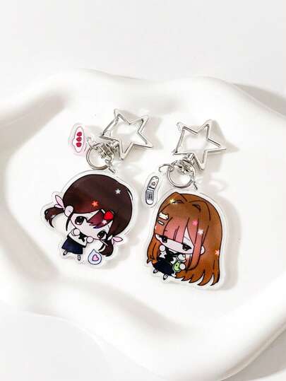 1 móc khóa huy hiệu acrylic nguyên bản, hình chữ Q dễ thương, vẽ tay theo phong cách JK, thời trang thường ngày, thích hợp làm quà tặng cho bạn gái, dự tiệc, trường học, sự kiện công ty.