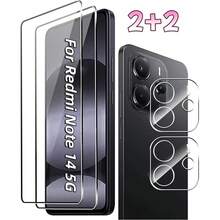 4件/包，適用於 Redmi Note 13 Pro+/14 Pro/14 Pro 4G/14 Pro 5G/14 Pro+/15 4G/15 5G/15 Pro 4G/15 Pro 5G/15 Pro+/14 4G/14 5G/15 Pro/15 Pro+/13C/14C/15C/A5/15/A7 Pro，2片高清鋼化玻璃螢幕保護貼 + 2片高清透明鋼化玻璃鏡頭保護貼，全覆蓋鋼化玻璃螢幕保護貼，含高清邊膠 - 無色 - 查看 23