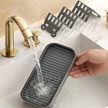 2pcs Multifunctional Kitchen Soap Dish Tray, Sink Sponge Holder, Drainage Soap Dish Rack, Bathroom Vanity Countertop Soap Dispenser Organizer For Dish Soap Bottles, Soap Dispensers, Panda Soap Dish - Multicolor - View 7