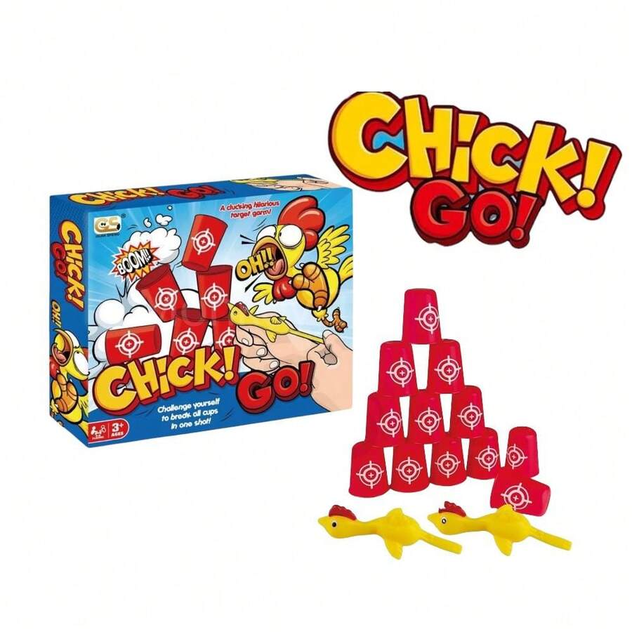 Juegos de Pollo y Vasos de Tiro - Azul - Ver 1