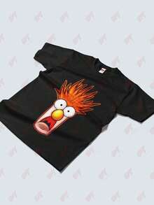 Beaker The Muppets Big Face Science Tee - Black - View 3