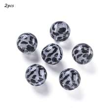 新款豹纹亚克力散珠心形星形透明直孔DIY手机链串珠材料 - 彩色 - 查看 14