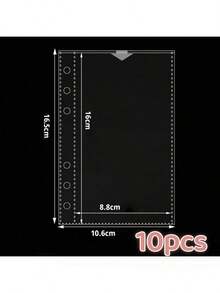 1 Pc A6 Transparent Sticker Book, Loose-Leaf Binder, Sticker Album, Sticker Pages, Stamp Collection Book, Pocket Book, 3D Stickers, Sticker Book, Photo Storage Sleeves, Book Cover, Collectible Card Box, Photo Album, Budget Planner, Diary, Notebook, Office Supplies - A6 - View 12