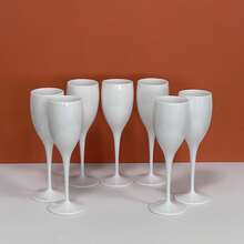 6/12pcs Reusable Champagne Glasses, Wine Glasses, Cocktail Glasses, Wedding Stemware, Suitable For New Year, Christmas, Party, Wedding, Birthday, Valentine's Day And Homecoming Celebrations - View 5