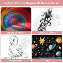 2 Packs Bloc de BocetosCuaderno de Dibujo A5 Cuaderno de Boceto 720 Páginas Cuaderno Engrosado Funda Impermeable de Cuero Suave para Dibujo Ilustración(Rosa + Rosa) - Rosa - Ver 7