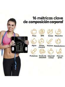 Smart Body Fat Scale For Home Use, Accurate Electronic Scale For Measuring Weight And Human Health, Data Synchronization With The APP, Body Fat Measurement And Weight Loss Scale. - A - View 12