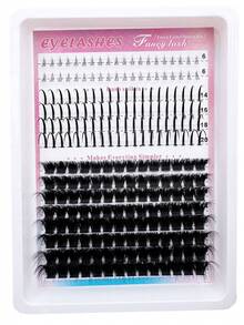 300D/200D/160D/120D/100D80D/60D DIY Lash Clusters Long 6-20mm Lash Spikes Lower Eyelashes 280pcs/264pcs/248pcs/232pcs/216pcs Eyelash Clusters Volume Individual Lashes DIY Spiky Lash Extension Manga Cluster Eyelash Extensions Mink Strips Lashes Thick - D - View 10
