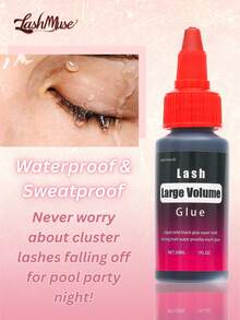 1pc/2pcs 30ml Lash Glue, Cluster Lash Adhesive, Fast-Drying Waterproof Eyelash Glue, Long-Lasting DIY Lash Extension Glue For Individual Lashes, False Lashes, Beginner-Friendly, Party, Wedding, Daily Wear, Eyelash Glue, Lash Glue - 紅色 - 查看 5