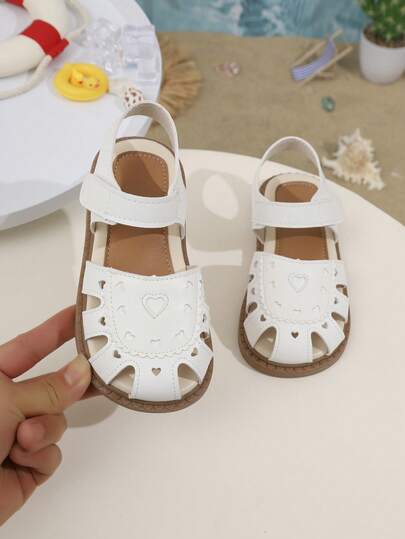 Nuevas sandalias estilo princesa para niños, zapatos de niña, zapatos de verano con suela plana y gruesa, suela blanda, zapatos para niños pequeños, versátiles y cómodos, talla para niños mayores