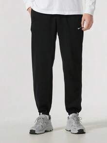 Nike Bamboo Leaf Amber Sports Pants, Men's Style - Black - View 1