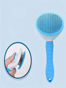 Cat Grooming Tool, Hair Removal & Fuzz Cleaner, One-Click Pet Brush Suitable For Dogs & Cats - Self-Cleaning Grooming Brush With Soft Bristles, Fits All Breeds - Pet Comb - View 7