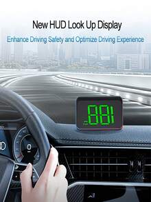 High-Definition Car Head-Up Display (HUD), Optional Km/H/Mph Display, With Windshield Speedometer Projection Function, Equipped With Automatic Light Sensor, Km/H Speed Unit Display, Suitable For All Car Models, Ideal Gift For Christmas, New Year And Thanksgiving. - A - View 3