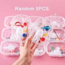 1set/Random Fluid Bear Keychain, DIY Graffiti Painting Material Kit, Pigment + Spoon + Bear + Brush Packed In Bag/Box, Creative Handmade Bear Toy, Painting Set Back To School,Mother's Day,Mom's Gift,Back To School,School Supplies - Randomly Painted Bear - View 8