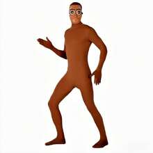 Tungtungtung Sahur Cosplay Stage Prop, Triple T Short Video Shooting Costume, Brainrot Animals Meme Wooden Stick Mask Funny Prank Prop, Halloween Gift - Multicolor - View 8