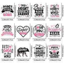 12pcs/SET Grandmother Quotes UV DTF Transfer Stickers For Mugs, Cups, Bottles, Crafts, DIY Art - Easy To Apply DIY Crafts High Viscosity UV DTF Transfer Paper(No Mug, Only Transfer Stickes) - Multicolor - View 2
