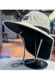 Sombrero de cubo con protección UV para el cuello, sombrero de sol para hombre, adecuado para actividades al aire libre como senderismo y pesca en verano - A - Ver 11