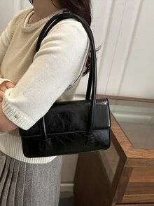 2026新款优雅日常风现代简约时尚多功能女士单肩包 - 黑色 - 查看 7