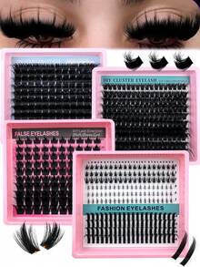 4 Style Boxes 697Pcs Lash Clusters With Spikes Cartoon Style Spiked Eyelash Clusters, Lightweight & Fluffy Anime Style Eyelash Extensions, 100/200/300 Density Spiky Single Lashes, 6-20mm Mixed, Lightweight & Wispy, DIY Eyelash Extensions, With Lower Lashes Reusable Faux Mink Fairy Single Lash Extensions, Lightweight & Voluminous, Spiky Manga Lash Clusters Volume Cluster Eyelash Extensions Lash Clusters Individual Lashes With DIY Lash - D - Xem 11