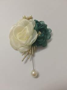 米色+孔雀綠-701