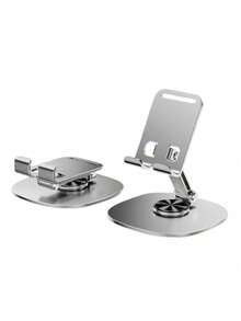 1/2pcs Aluminum Alloy Mobile Phone Holder Lazy Folding 360 Degree Rotating Mobile Phone Tablet Holder Gift Desktop Metal Mobile Phone Holder - One Size - View 9