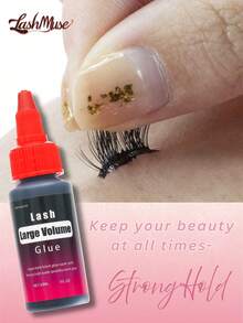 1pc/2pcs 30ml Lash Glue, Cluster Lash Adhesive, Fast-Drying Waterproof Eyelash Glue, Long-Lasting DIY Lash Extension Glue For Individual Lashes, False Lashes, Beginner-Friendly, Party, Wedding, Daily Wear, Eyelash Glue, Lash Glue - 紅色 - 查看 6