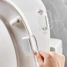2个透明易用马桶座圈升降把手，马桶座圈增高器，马桶座圈开启器，固定把手，防污染，浴室配件，圣诞礼物，节日礼物，新年礼物 - 多色 - 查看 2