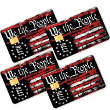 4pcs Colorful Credit Card Skin Stickers, Waterproof Scratch-Resistant Personalized Decorative Protective Stickers, Suitable For Credit/Debit/Transit Cards - C-multicolor - View 2