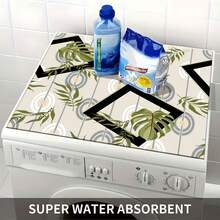 1pc Healing Light Pattern Silicone Mat, Warm Family Atmosphere, Silica Gel, Anti-Slip, Suitable For Washing Machine Cover, Dryer Cover, Coffee Machine Mat, Kitchen Counter Mat, Multi-Purpose Household Mat - Forest Dance Party With Light Spots and Bubbles - View 8