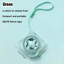 2m/6ft Cute Soft Tape Measure With Portable Retractable Lock Mechanism And Clear CM/Inch Markings, Ideal For Sewing, Household, Waist, Bust And Height Measurement, Durable And Easy To Store - Multicolor - View 11