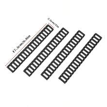 4pcs Nylon Fishbone Protective Wrap Goggles Strips, Khaki & Black - Multicolor - View 5