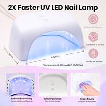 Beetles Gel Nail Polish Kit With U V Light - 80Pcs Color Enchantment 55 Colors Gel Polish Starter Kit - 81 Pcs 55 Colors Gel Polish - 查看 6